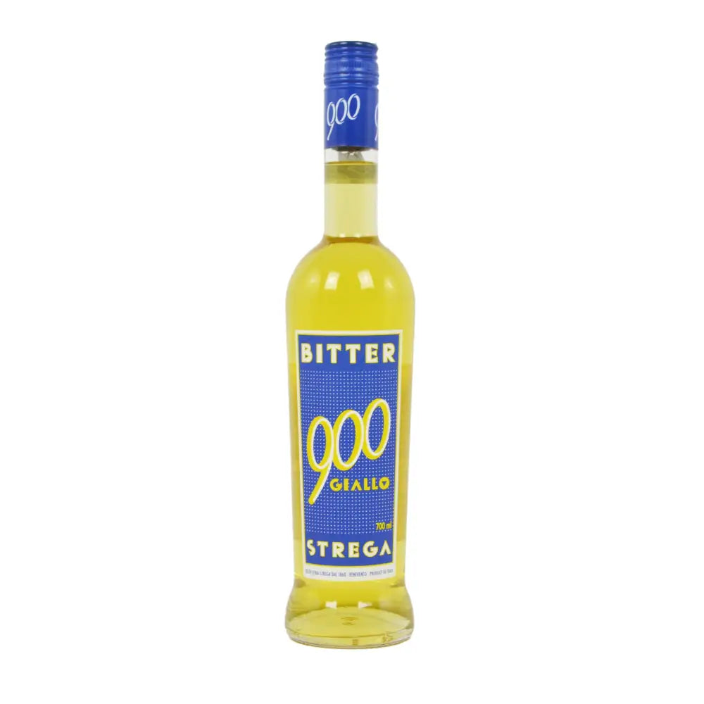 Bottiglia di bitter giallo 900 Strega Alberti