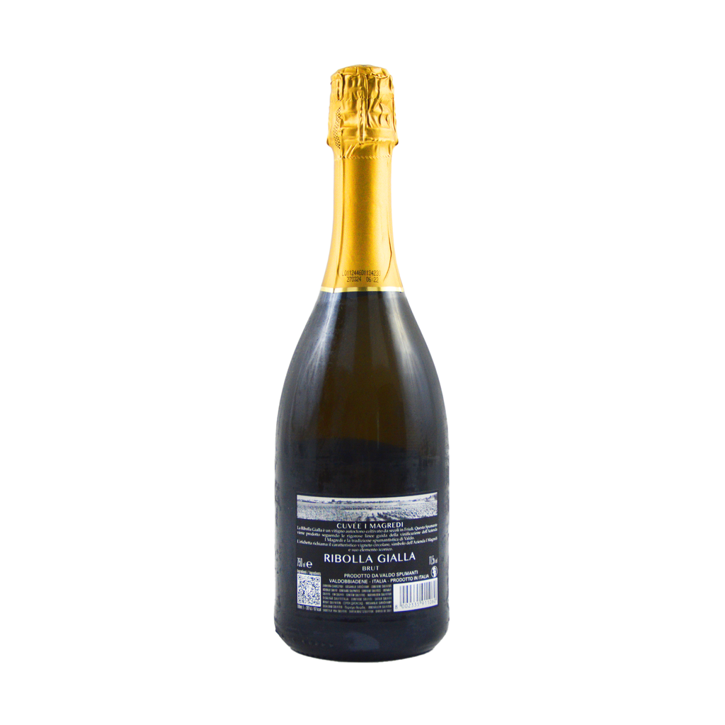 RIBOLLA GIALLA BRUT - I MAGREDI - VALDO - 0,75 L - BOLLICINE