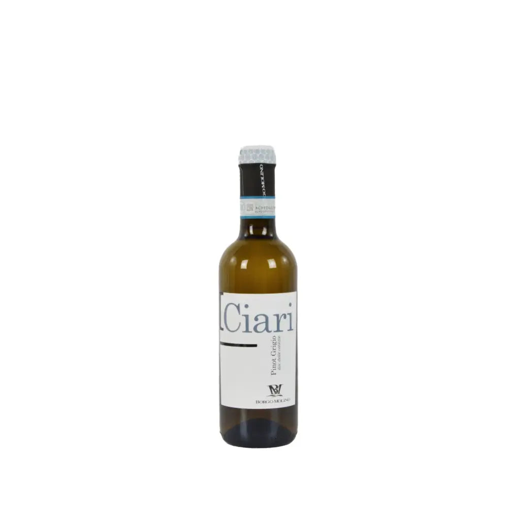 Vino bianco Pinot Grigio Ciari annata 2022 cantina Borgo Molino 0.37L