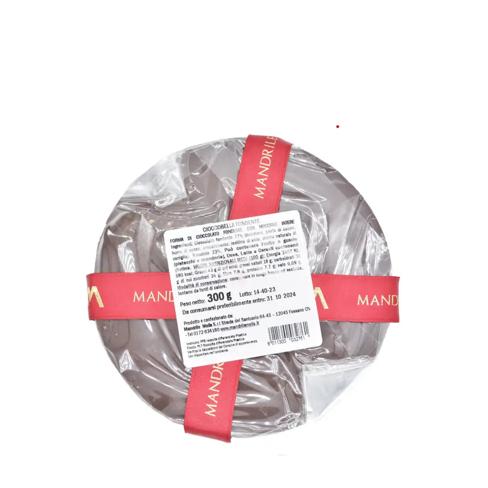 Forma di cioccolato con nocciole piemontesi 300g Mandrile Melis