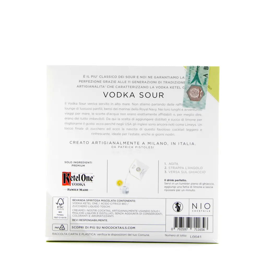 COCKTAIL TASCABILI VODKA SOUR - 0,1 L