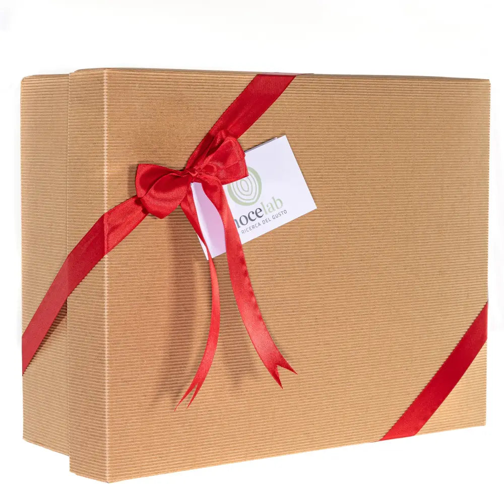 Scatola avana grande NoceLab per confezione regalo Natale