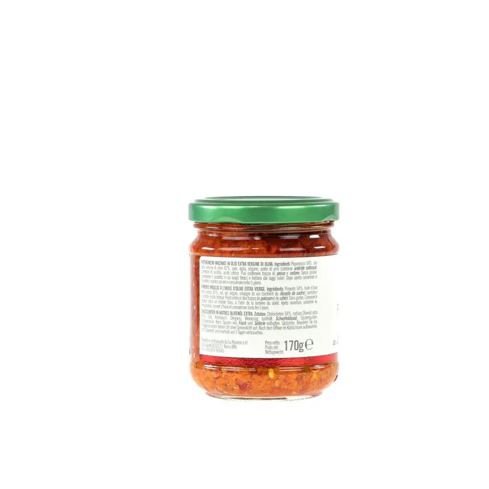 PEPERONCINI MACINATI IN OLIO EXTRA-VERGINE DI OLIVA - 170 G