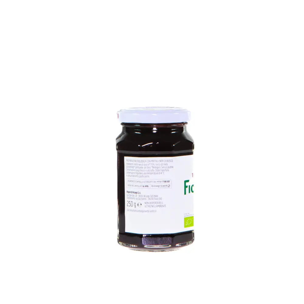 CONFETTURA FIOR DI FRUTTA BIOLOGICA MIRTILLI NERI DI BOSCO - 250 G