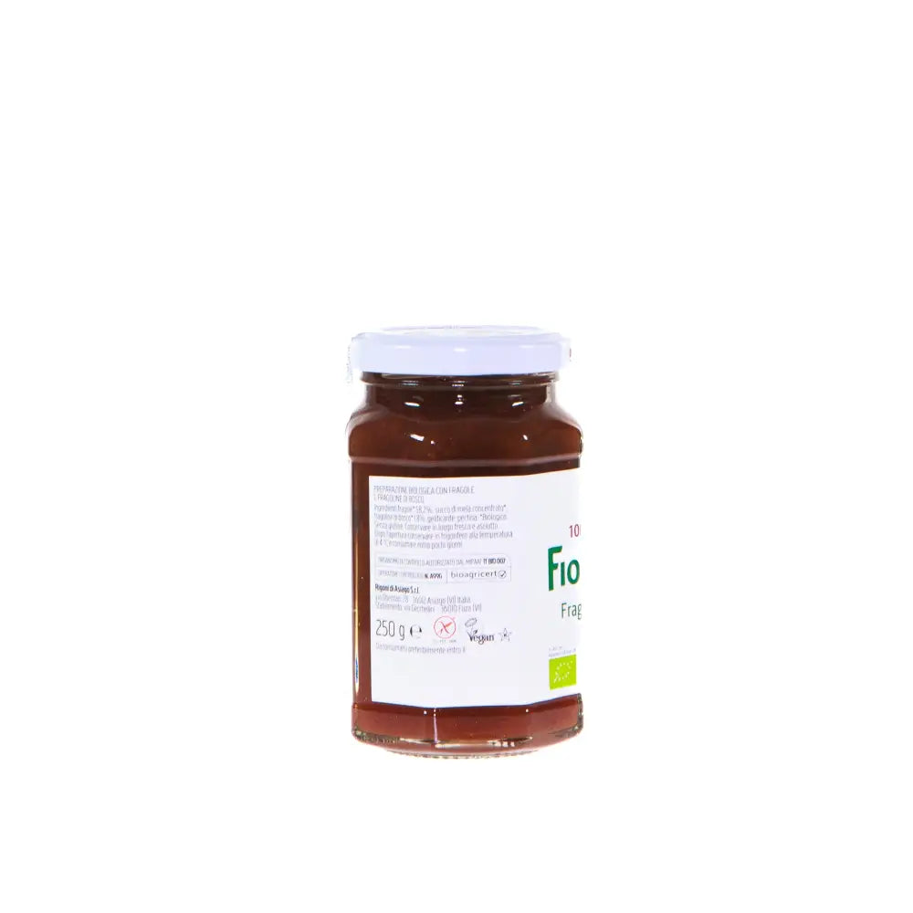 CONFETTURA FIOR DI FRUTTA BIOLOGICA FRAGOLE E FRAGOLINE DI BOSCO - 250 G