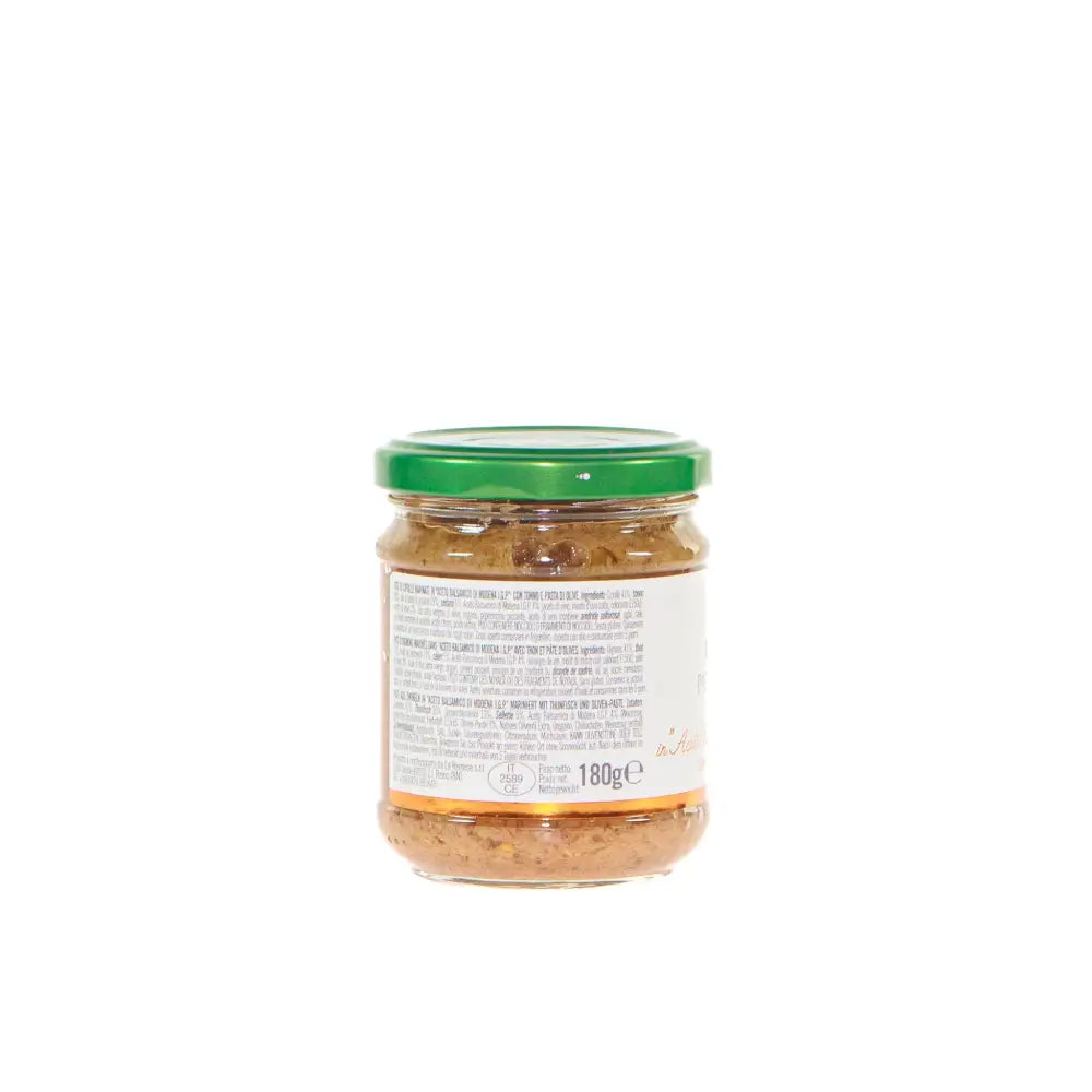 PATÈ DI CIPOLLE MARINATE IN ACETO BALSAMICO DI MODENA IGP CON TONNO E PASTA DI OLIVE - 180 G
