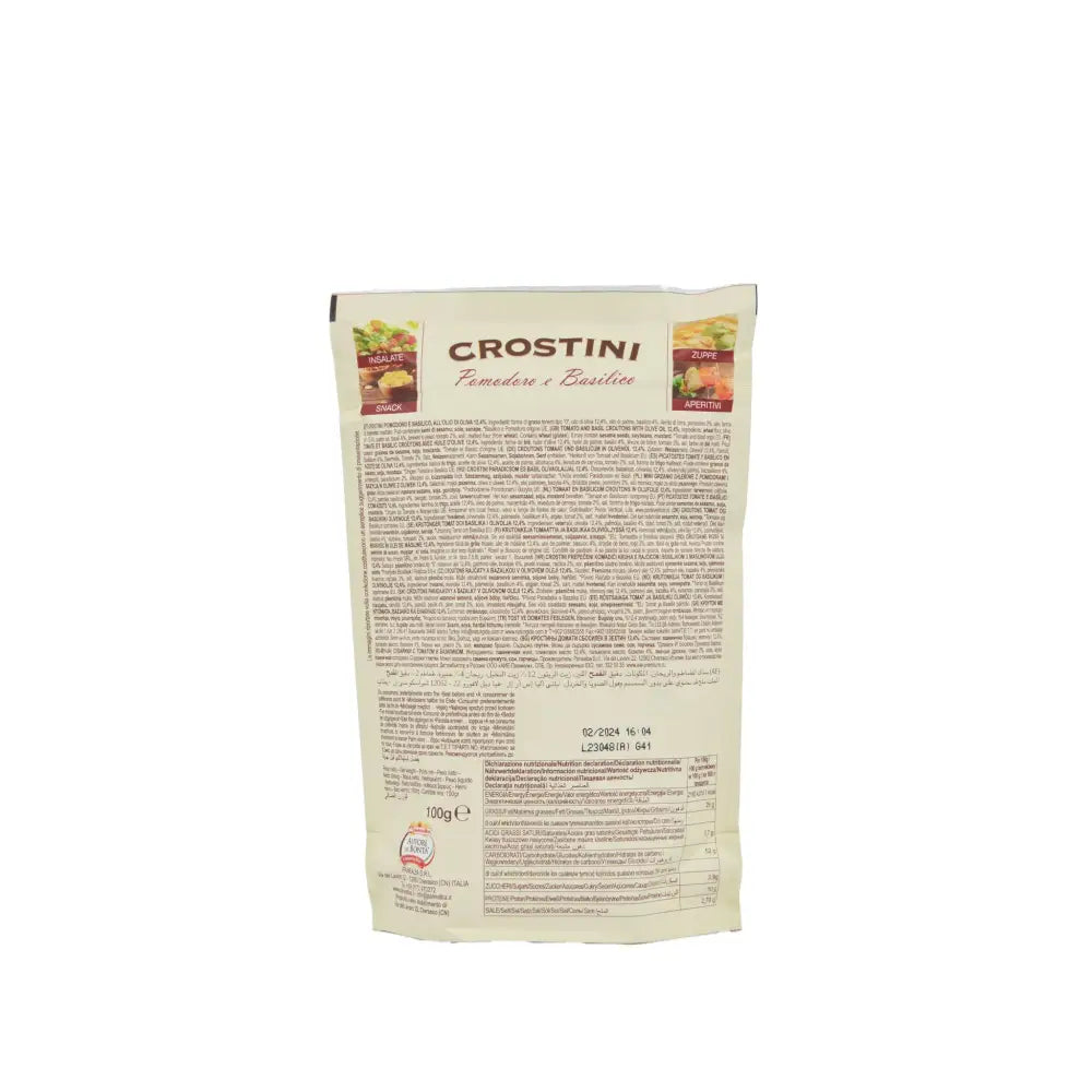 CROSTINI POMODORO E BASILICO NON FRITTI 80 G - PANEALBA