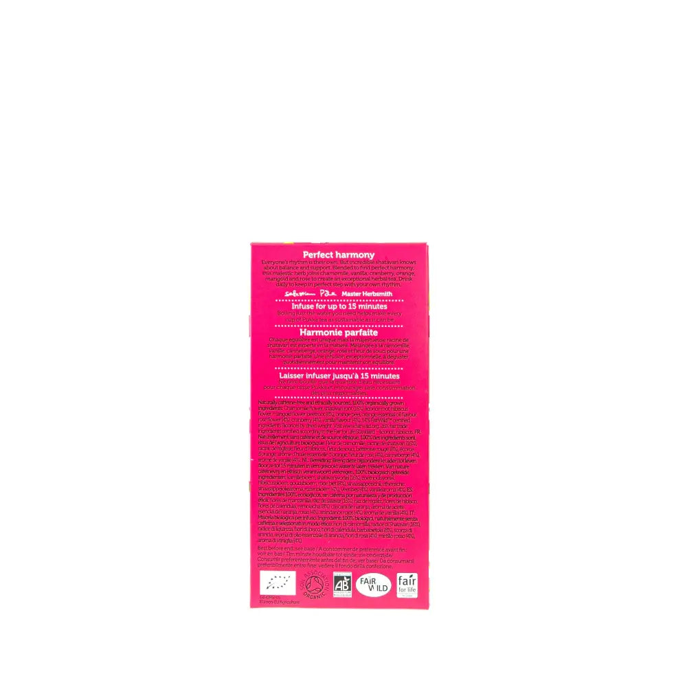 TISANA BIOLOGICA WOMANKIND AL GUSTO DI MIRTILLO ROSSO, ROSA E VANIGLIA ESOTICA - 20 FILTRI