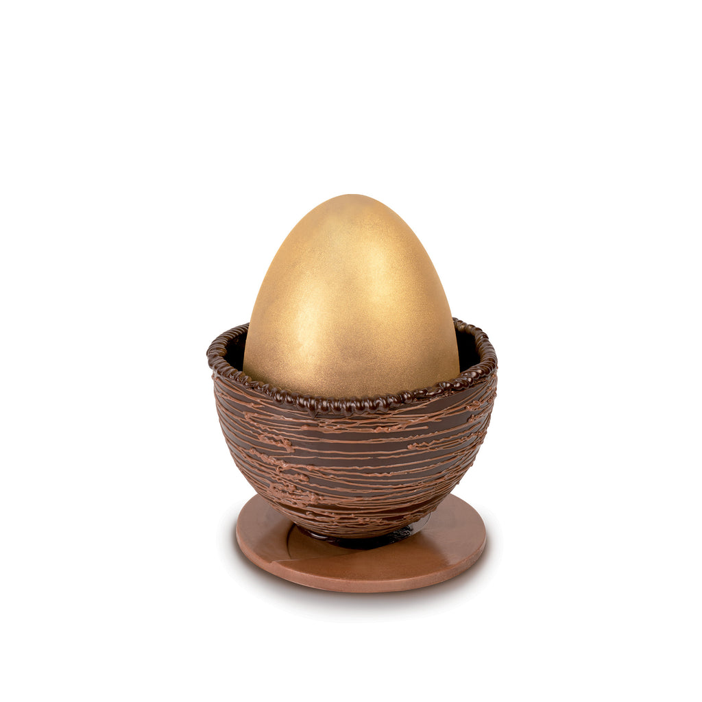 UOVO DI PASQUA D'ORO AI TRE CIOCCOLATI (CON SORPRESA) - 550 G