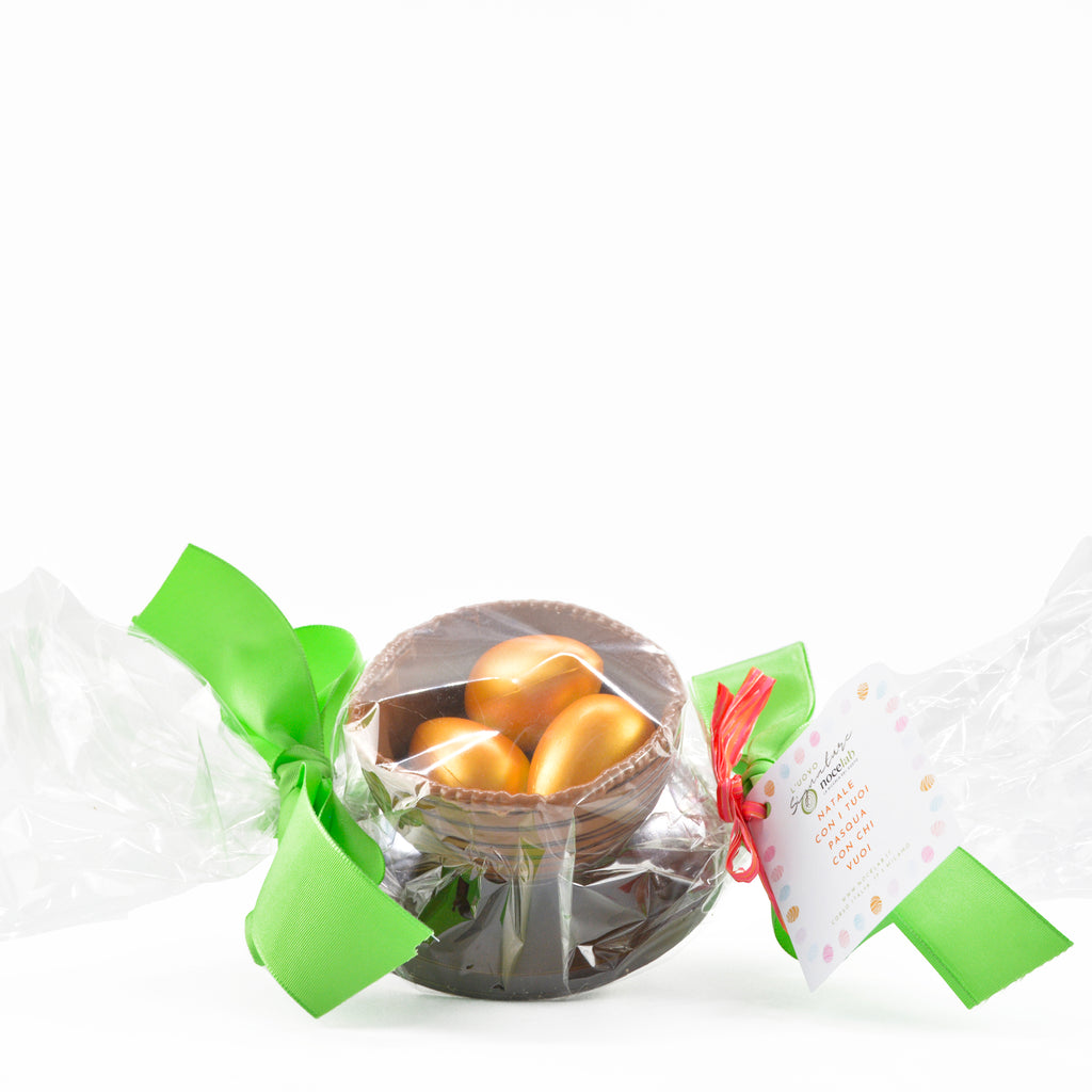 NIDO DI PASQUA D'ORO AI TRE CIOCCOLATI (SENZA SORPRESA) - 230 G