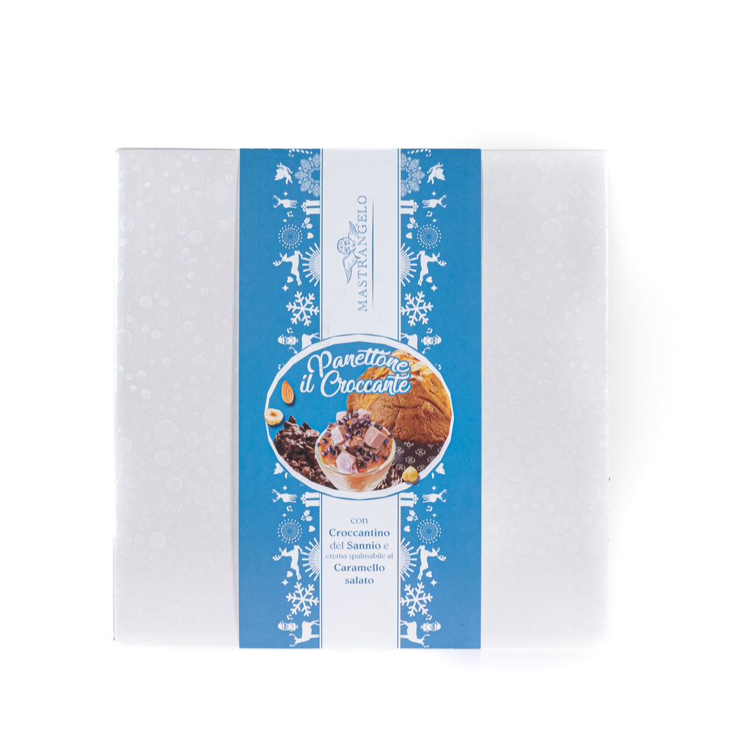 PANETTONE IL CROCCANTE CON CROCCANTINO DEL SANNIO E CREMA SPLAMABILE AL CARAMELLO SALATO - 850G