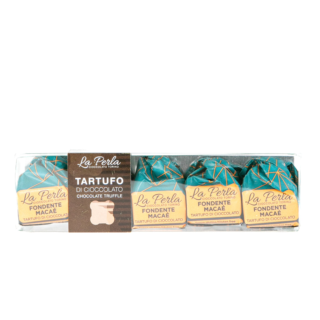 TARTUFO DI CIOCCOLATO FONDENTE MACAÈ CON NOCCIOLE PIEMONTE (5 PEZZI) - 75 G