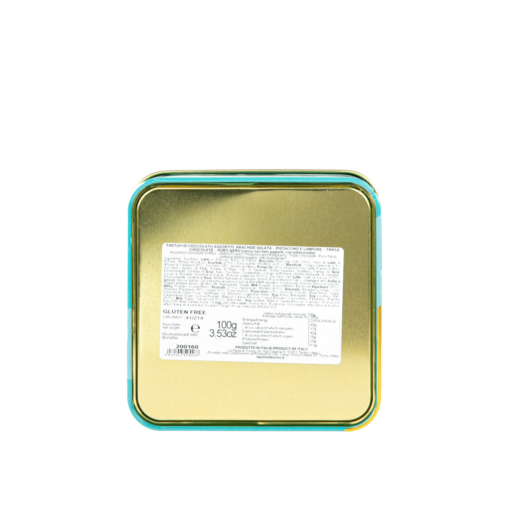 LATTA DI TARTUFI DI CIOCCOLATI ASSORTITI - 100 G