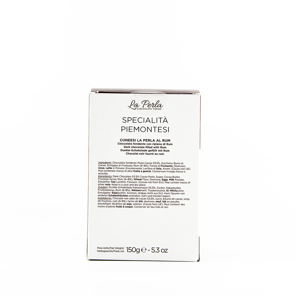 CUUNESI AL RUM CON CIOCCOLATO FONDENTE IN ASTUCCIO - 150 G